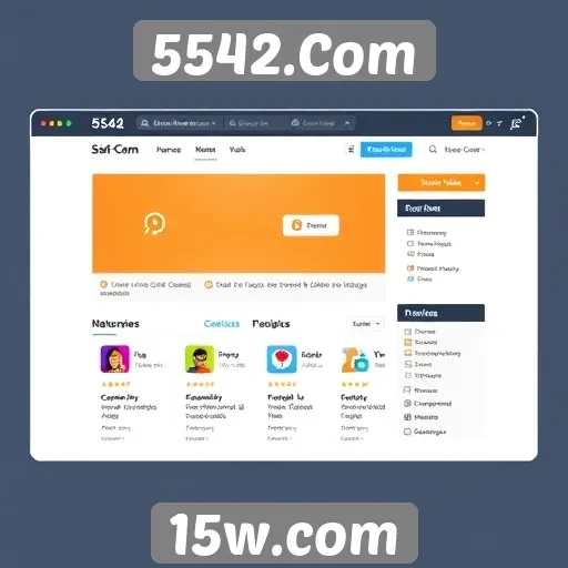 Avaliação da interface do usuário em 5542.Com